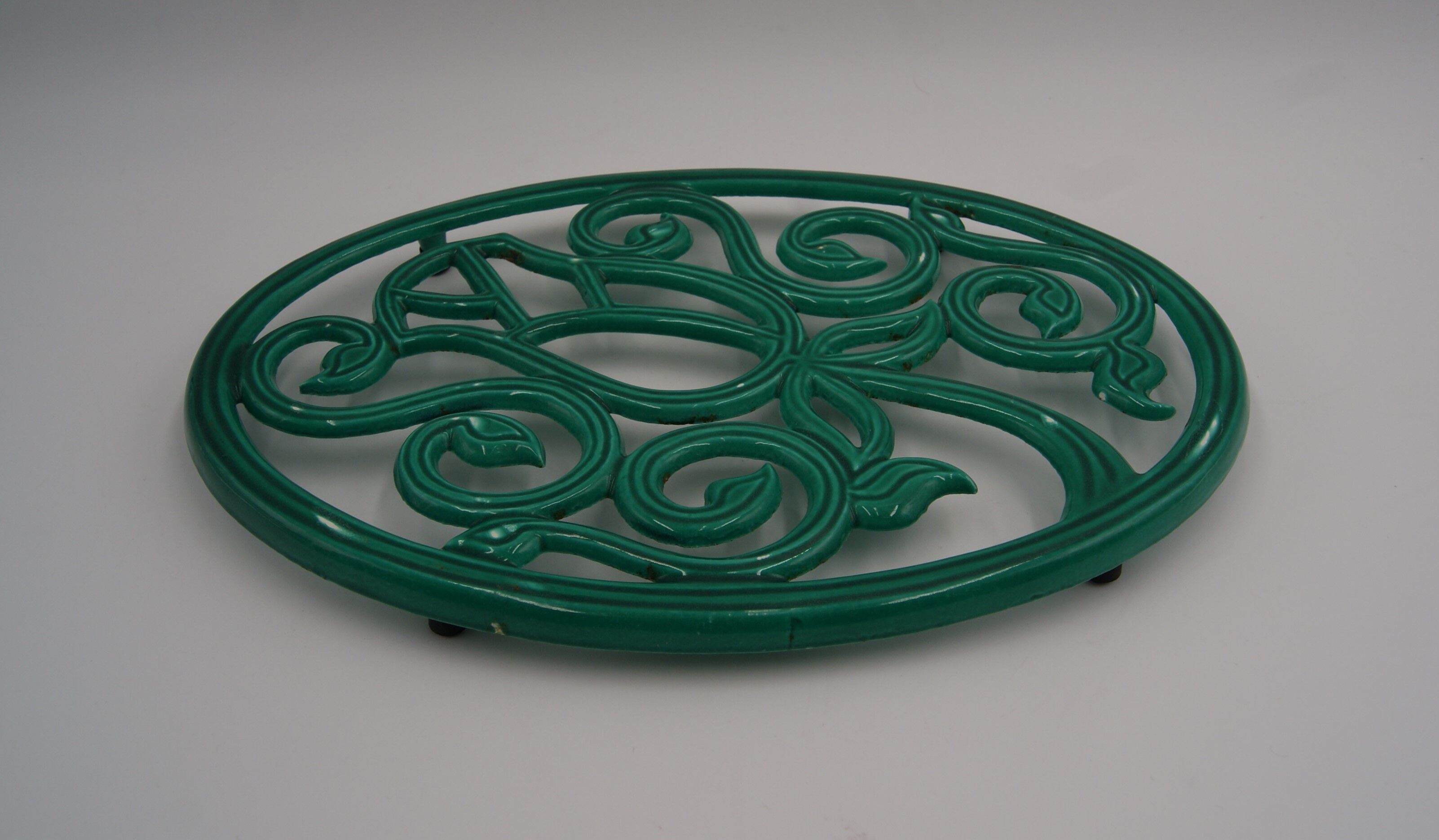 Vintage cast iron flat bottom