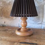 Lampe à poser en bois tourné