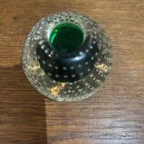 Murano bubble crystal candlestick