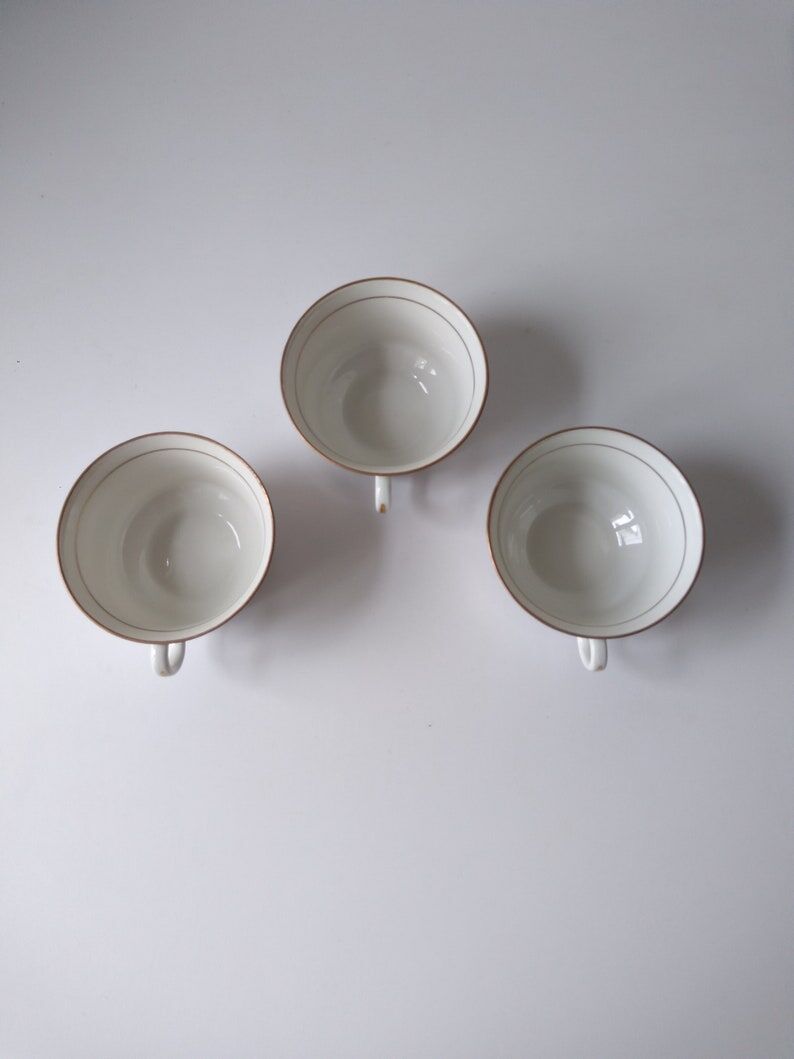 Large Limoges porcelain cups