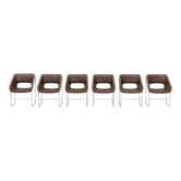 Set of 6 "Lotus Series" armchairs by Paul Boulva-Artopex, Canada - 1970