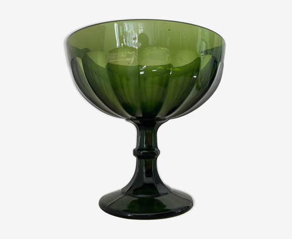 Vide poche vintage coupe en verre années 70