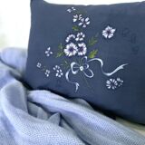 2 hand embroidered cushions