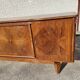 Art deco marquetry 4-door sideboard in walnut from the 1950s