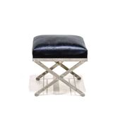 Henri Pouenat chair and "Schneider" ottoman