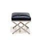 Henri Pouenat chair and "Schneider" ottoman