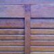 Cabinet to curtain, double, of the 1950s