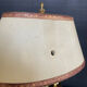 Directoire style bouillotte lamp in brass with double lights.
