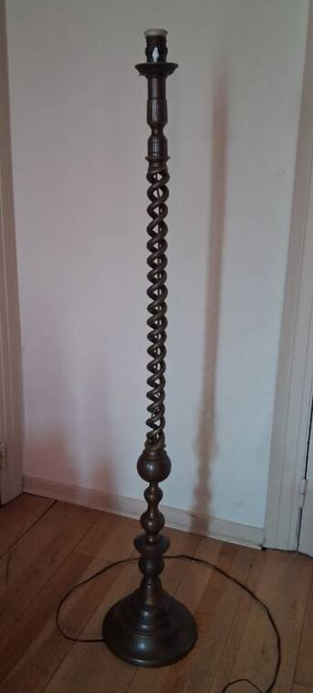 Barley twist floor lamp