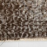 178x295Cm Persian Area Rug, Turkish Antique Rug, Faded Brown Vintage Rug