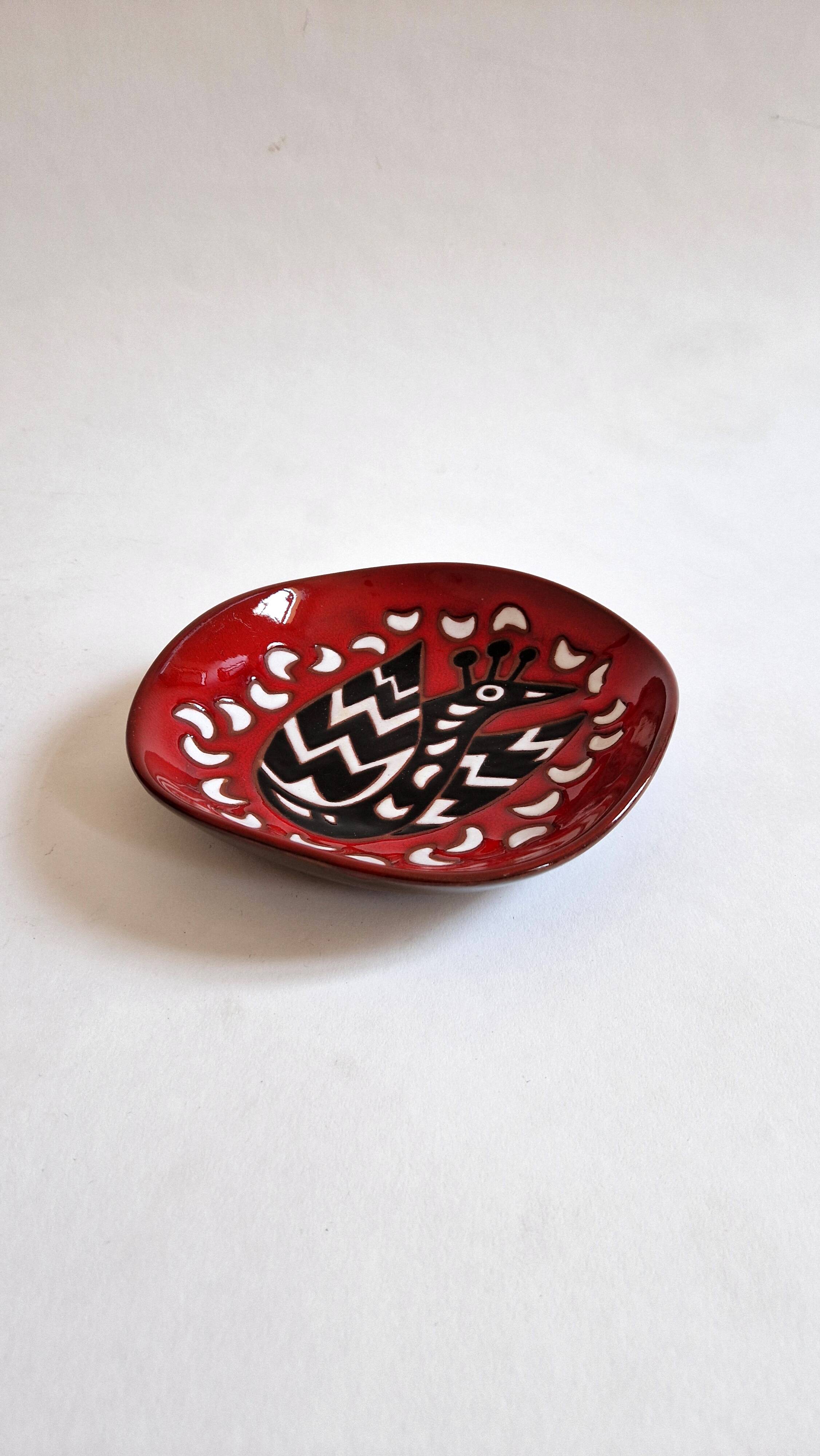 Vintage ceramic bowl by Jean Picart le Doux, circa 1960