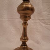 Old lamp foot in electrified brass