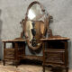 Coiffeuse psyché Louis XV Baroque en noyer vers 1850-1880