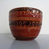 Italian ceramic cachepot by Aldo Londi for Bitossi, 1960s.