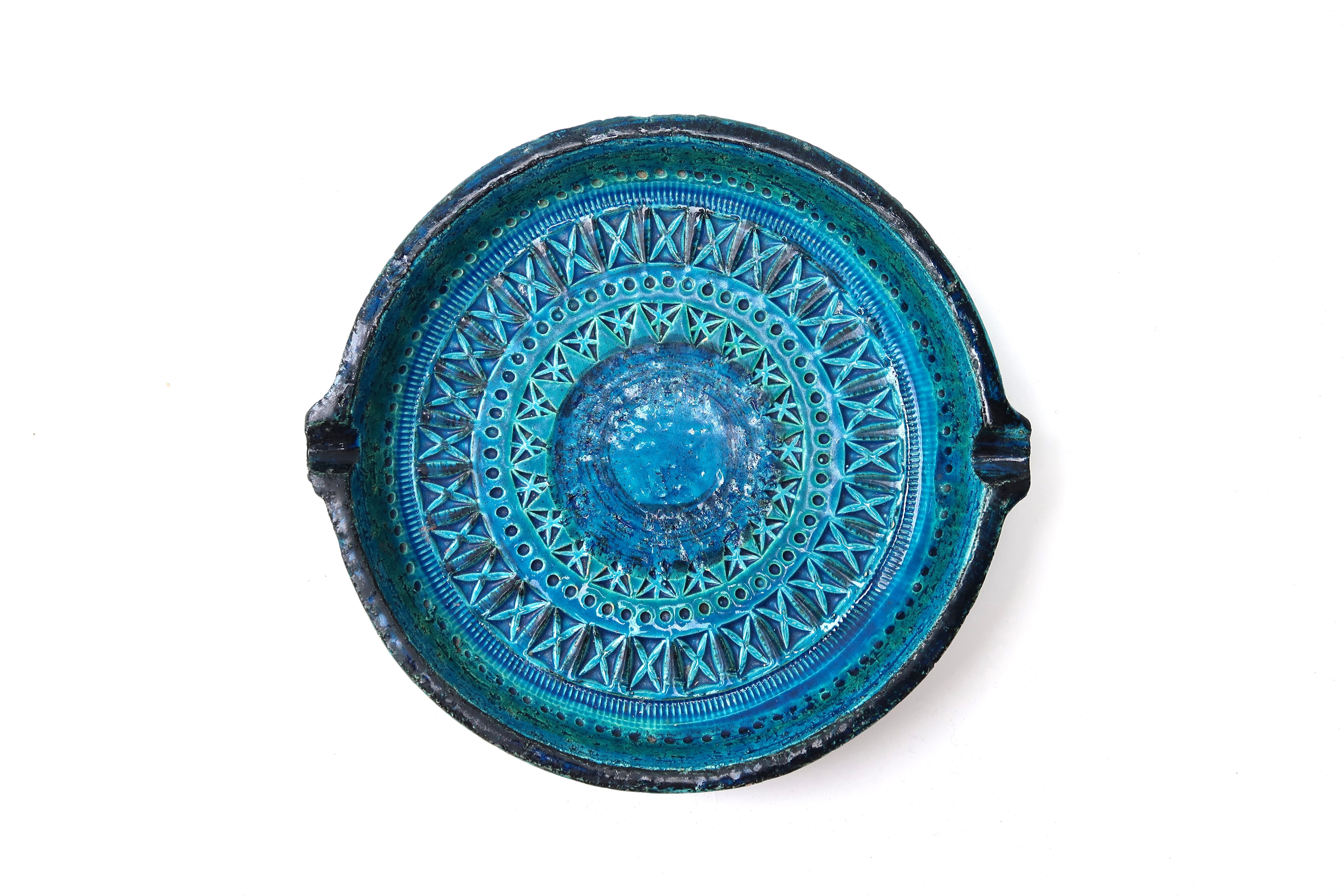 Bitossi round ashtray by Aldo Londi in ceramic, 60s