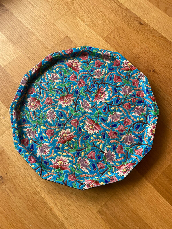 Plats à tarte longwy motif fleurs