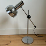 Vintage chrome metal desk lamp