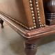 Vintage brown leather armchair