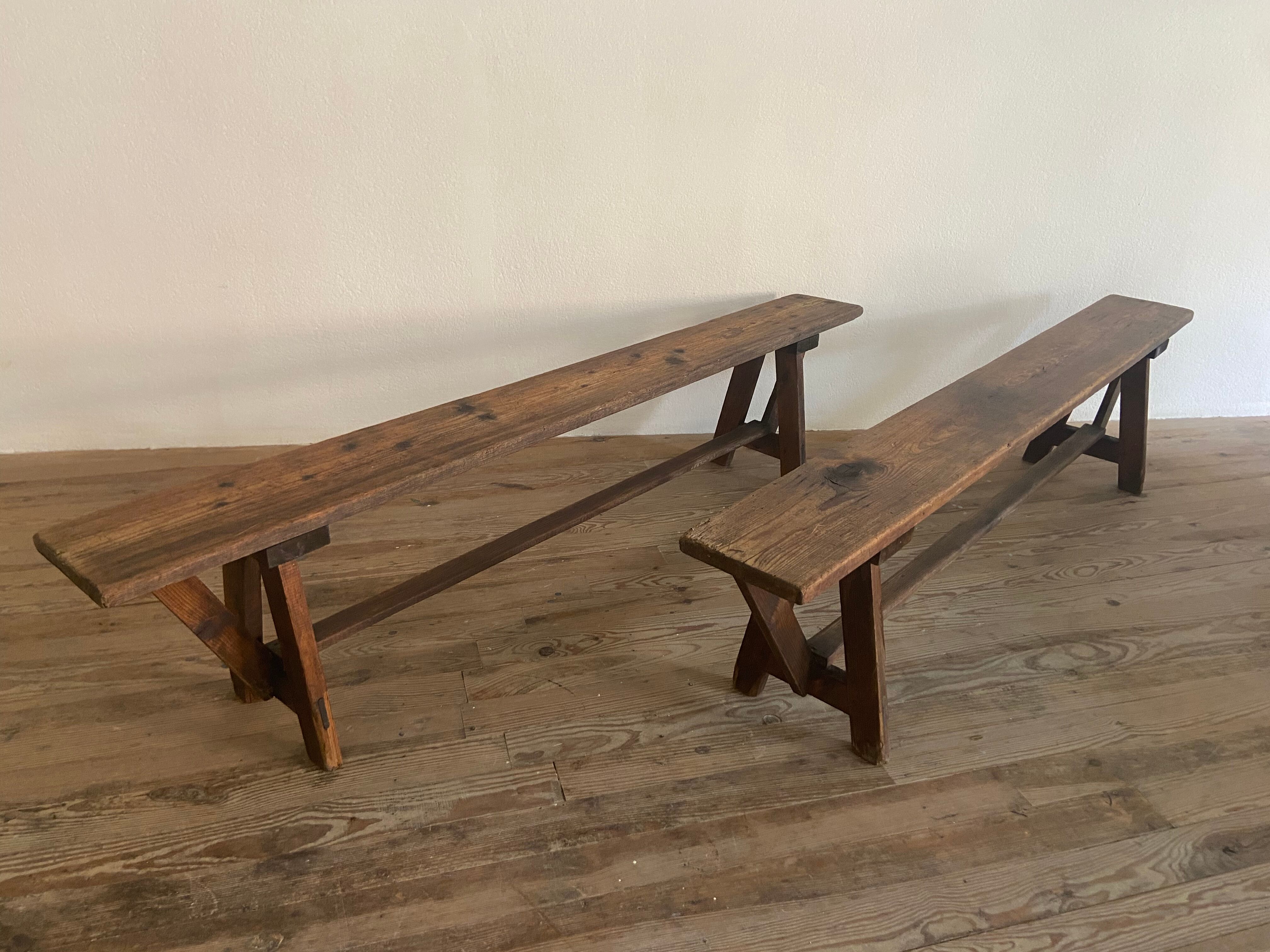 Pair of farm bench