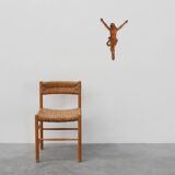 Hand carved oak crucifix or corpus Christi, Belgium ca. 1900