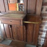 Vestiaire porte manteau ancien en chêne massif