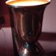 Art Deco tulip lamp in copper metal, 42.5cm from the 1930s.