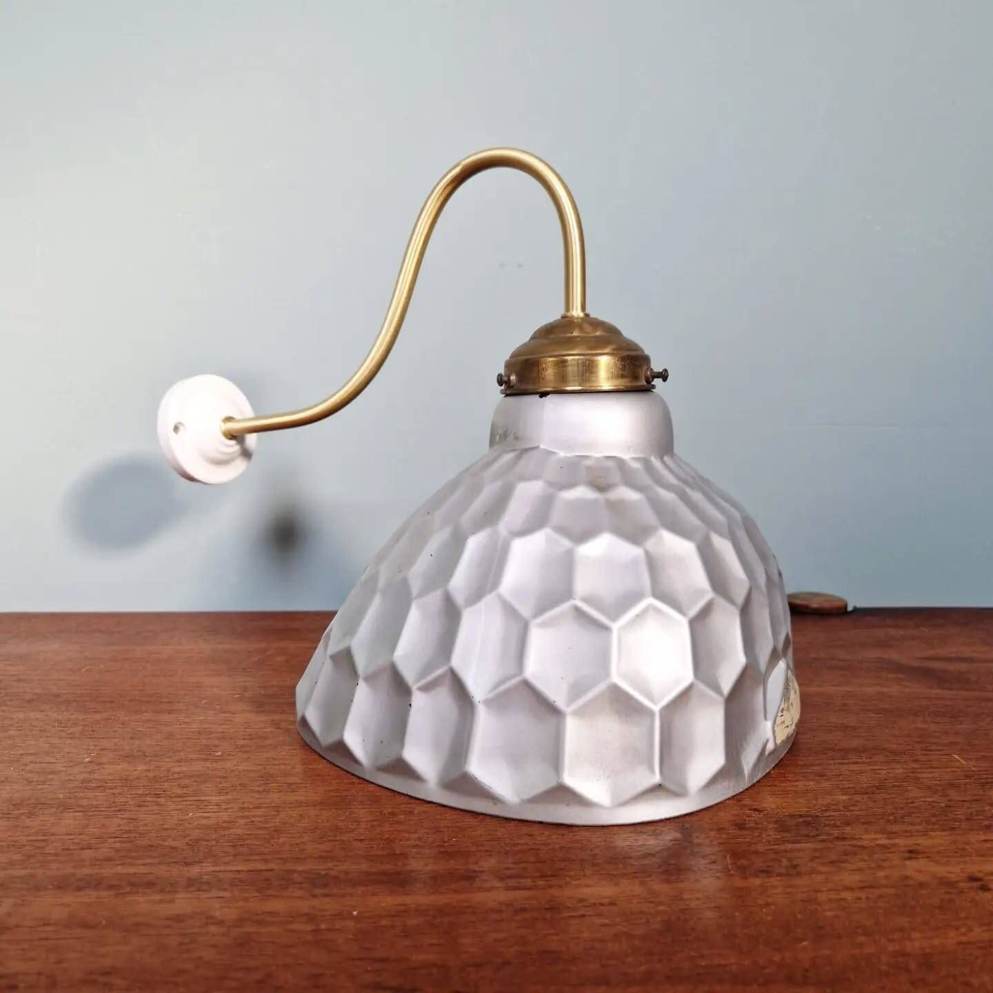 Mercurised glass wall light, Helioray, 1930