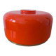 Abat-jour en Opaline Orange & Laiton Doré - Design 70s