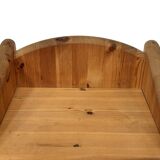 Vintage set of two pine wood bedside tables