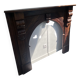 Wood fireplace mantle