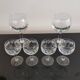 6 vintage “Henri Julien” white wine balloon glasses decorated with bunches of grapes LUMINARC