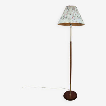 Danish Modern Teak and Brass Floor Lamp, 1960s