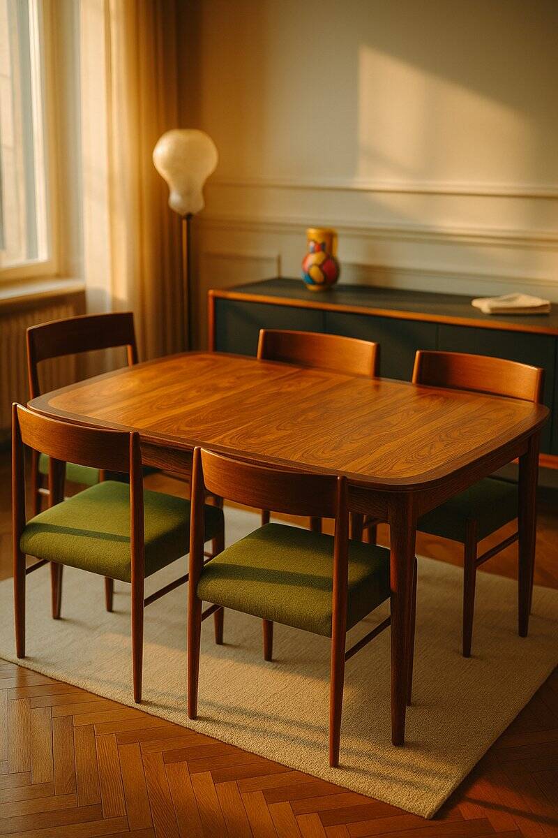 Mid-century modern rosewood dining table from Lübke, 1960s