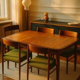 Mid-century modern rosewood dining table from Lübke, 1960s