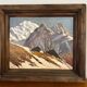 Marcel Wibault Winter Mountain Painting