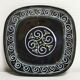Beautiful Vintage Dish Breton Ceramic signed Ty Breiz of the 70s. Quimper Brittany ....