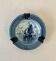 Vintage ashtray Delft Holland 417 Pyramid – blue earthenware with boat decoration