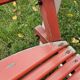 Ancien salon de jardin en bois design 50-60