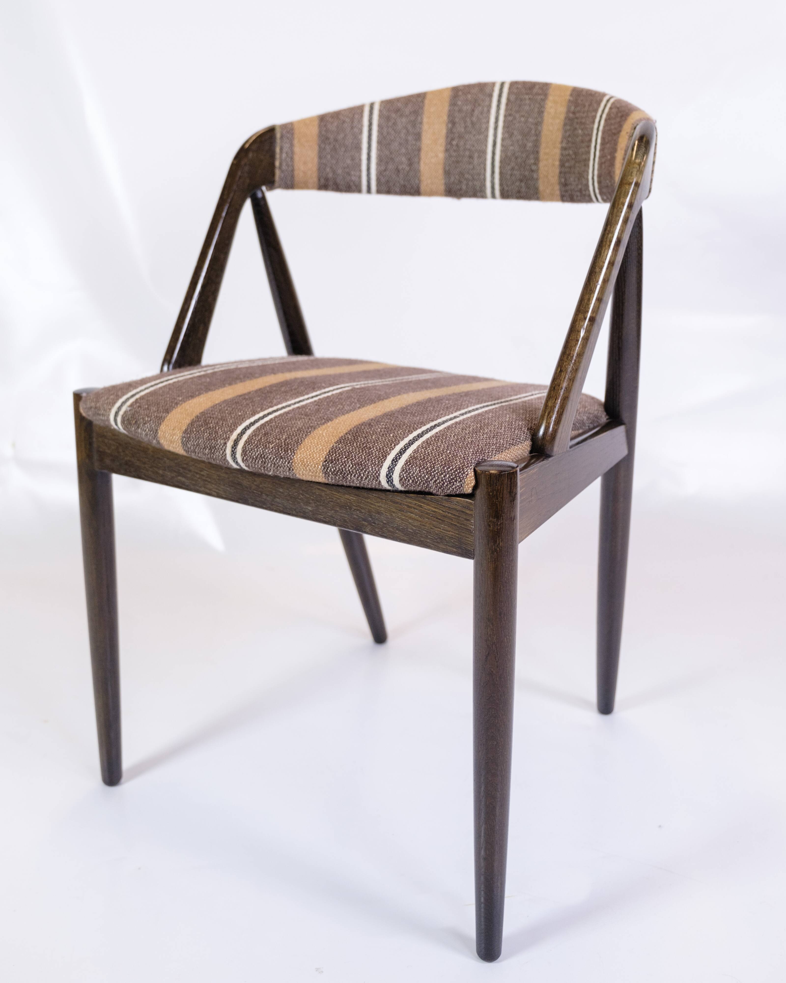 Set Of 6 Dining Chairs Model 31 Made In Dark Wood By Kai Kristiansen