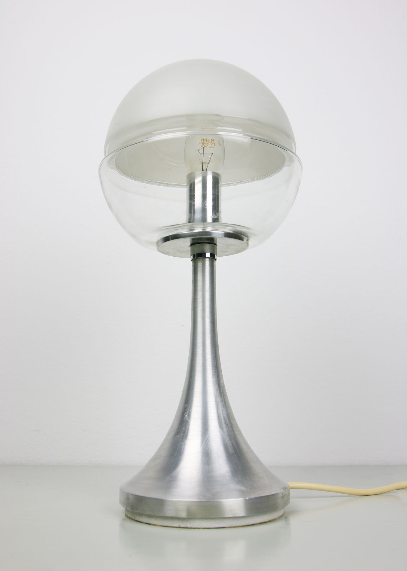 Space age german mushroom table lamp from Doria Leuchten, 1970s
