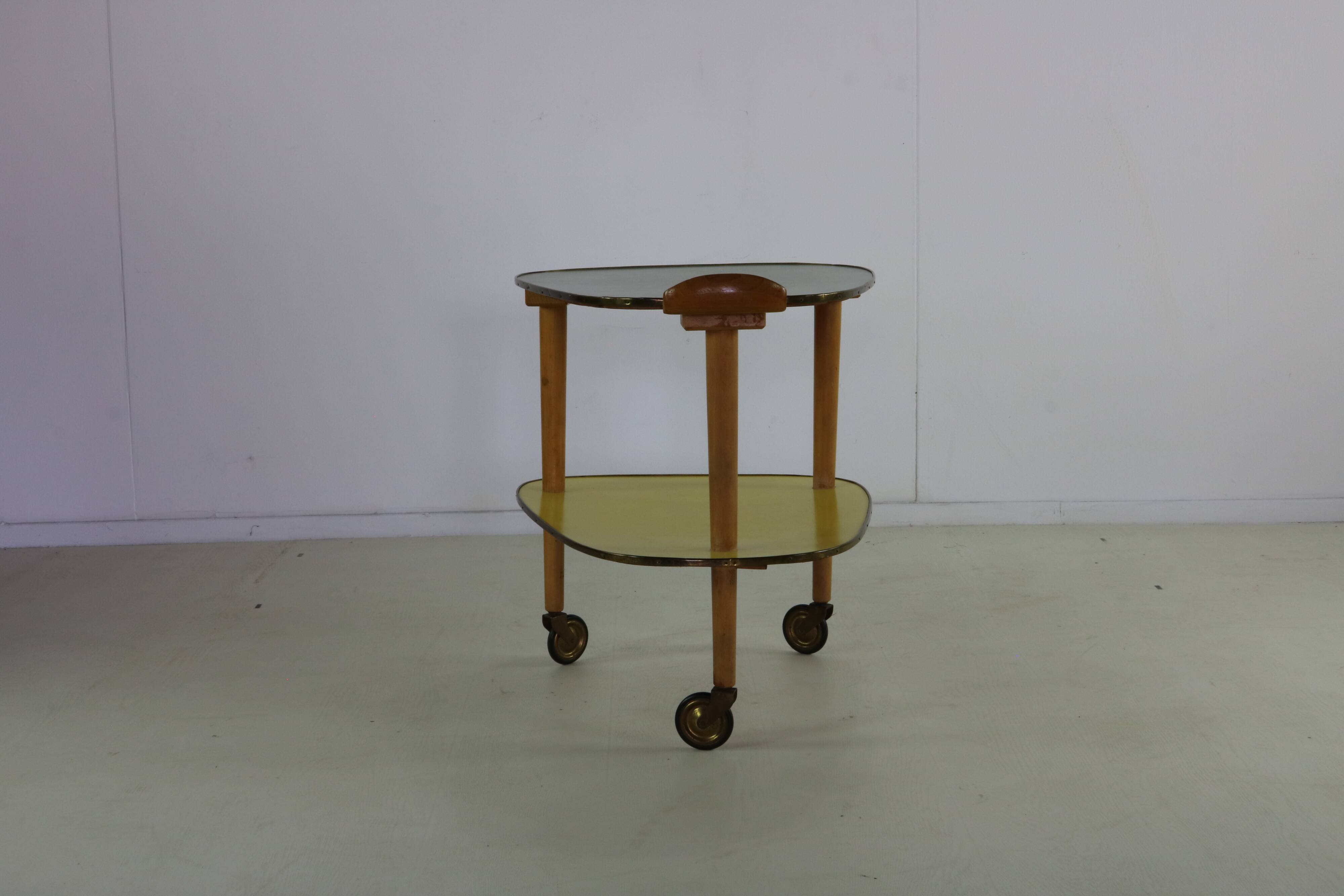 Original colorfull midcentury design tea trolley