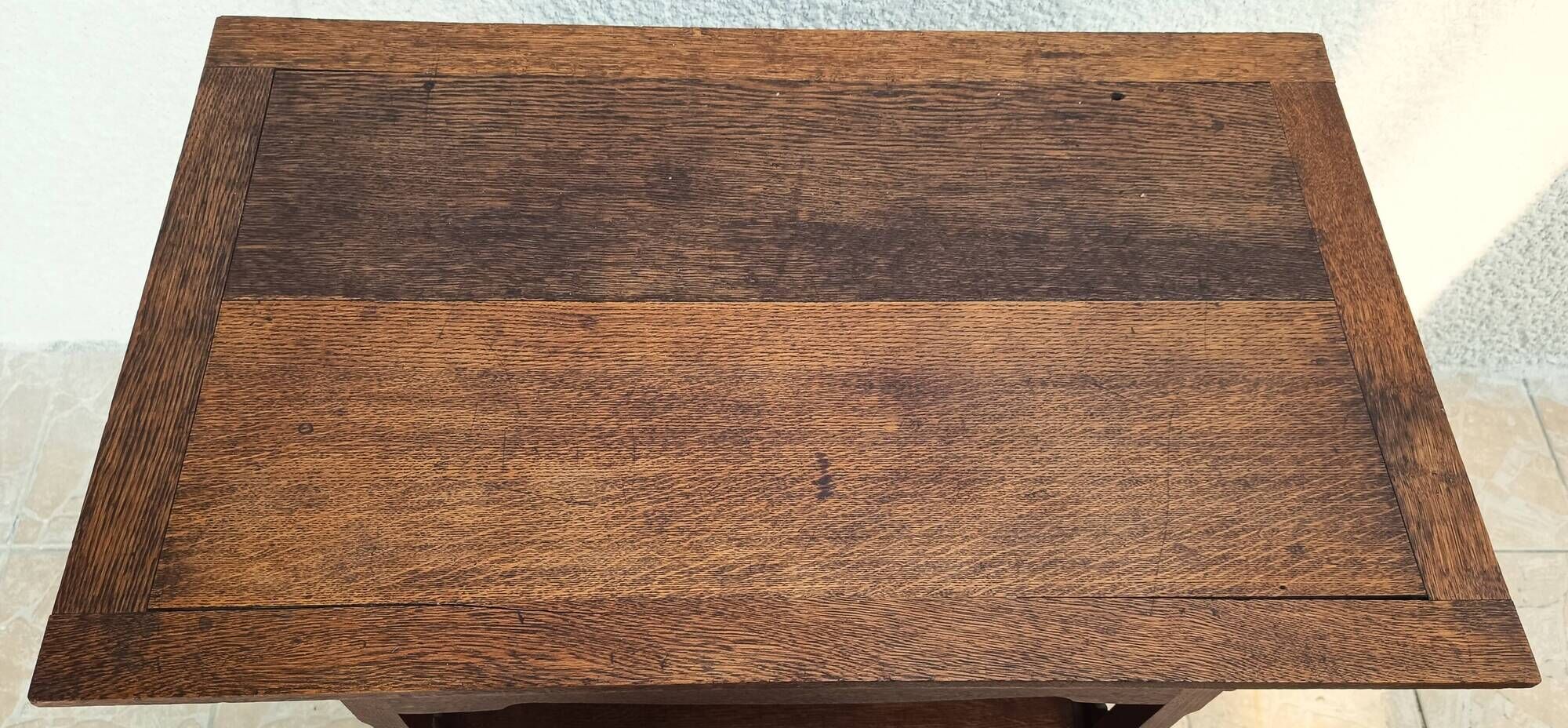 Vintage oak accent cabinet
