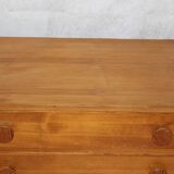 Small vintage Scandinavian pine chest of drawers