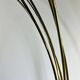 Italian Arc floor lamp with 6 lights in gold brass, 1970s.