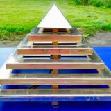 Wall lamp or ceiling lamp pyramidal , modernist constructivist