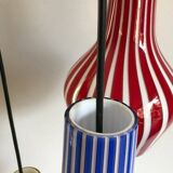 Italian Glass Pendant Lamp by Flavio Poli for Seguso Vetri Darte, 1950s