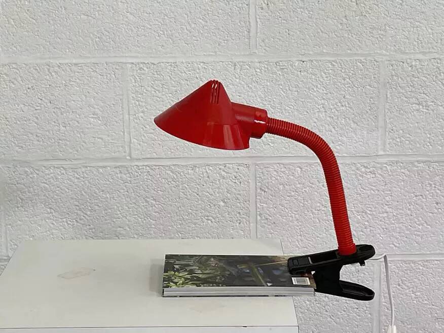 Vintage articulated clamp lamp