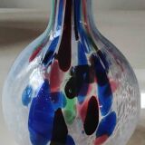 Speckled Blown Art Glass Ball Vase