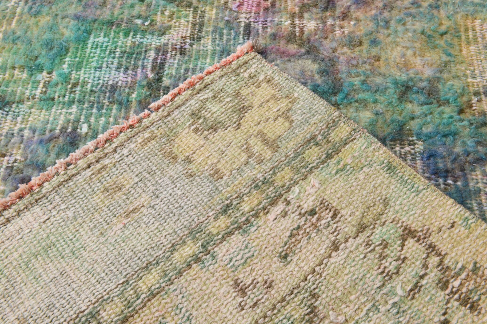2x8 Multicolor Vintage Runner Rug, 80x248Cm