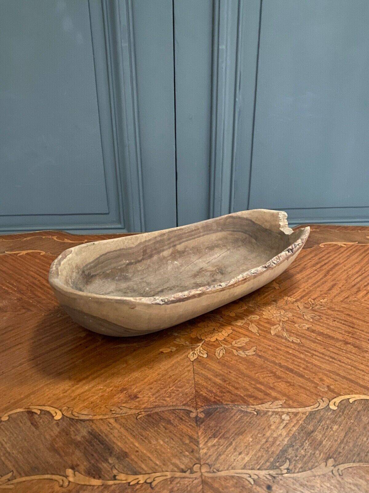 Brutalist wooden fruit bowl 1970